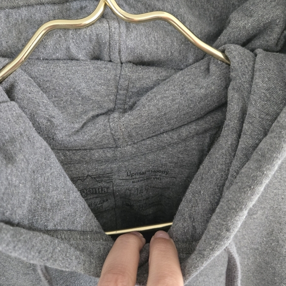 Patagonia Fitz Roy Bear Uprisal Hoody Gray Pullover Hooded Sweatshirt Men's XL - Picture 4 of 9